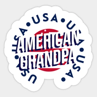 American Grandpa - 4th of July Sticker